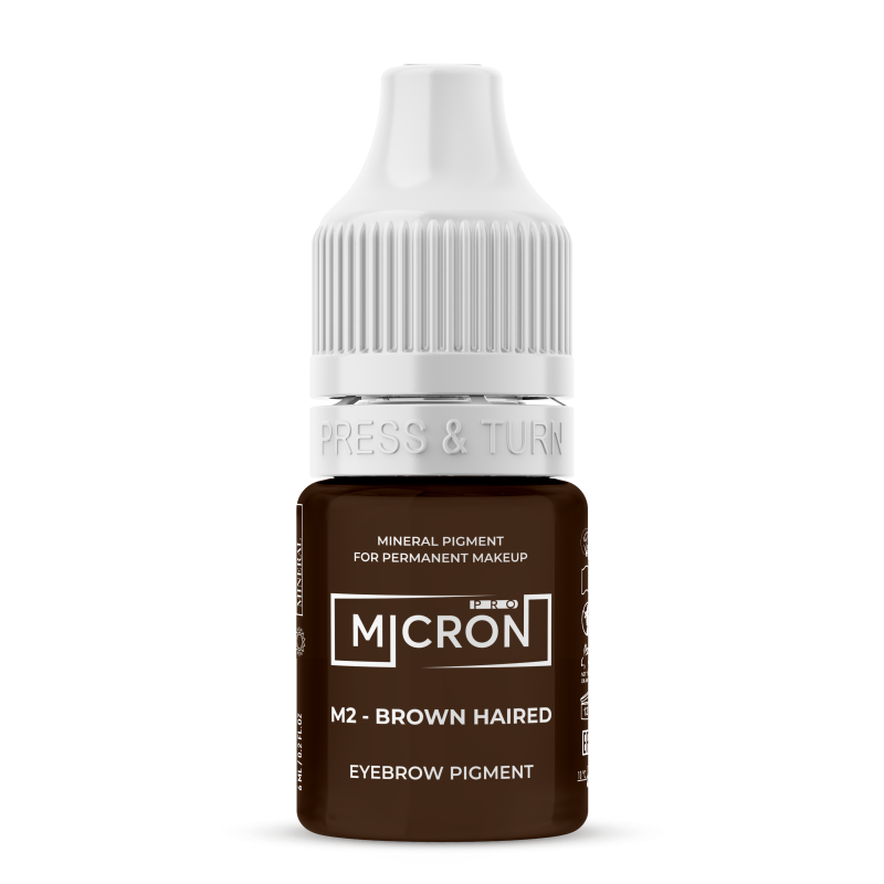 Pigment sourcils M2 BROWN HAIRED 6ml MICRON-MINERAL