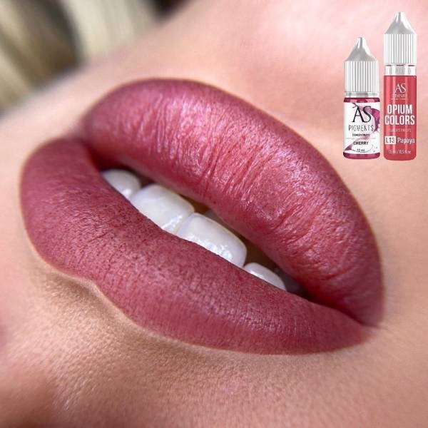 Pigments pour le maquillage permanent lèvres